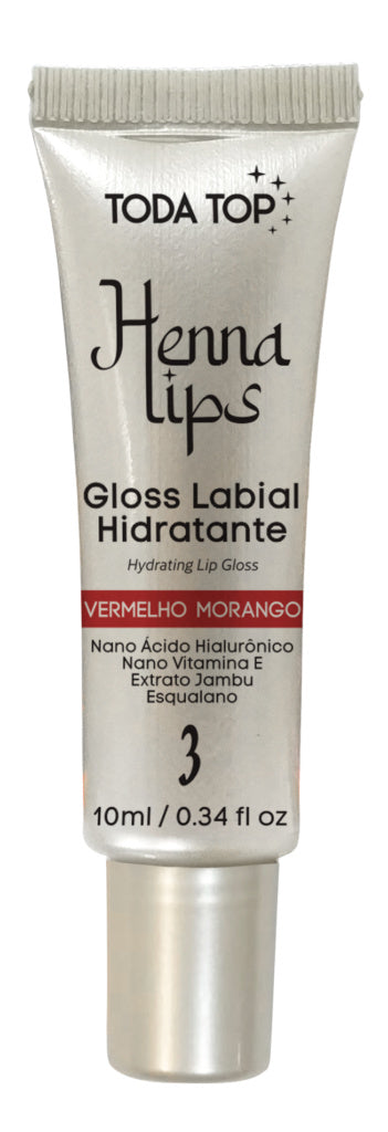 HL001 TODATOP Henna Lips red | ZO LANG DE VOORRAAD STREKT