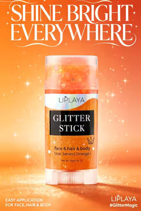 Oranje glitterstick voor het WK