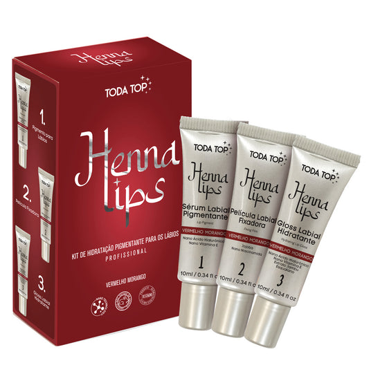HL001 TODATOP Henna Lips red | ZO LANG DE VOORRAAD STREKT