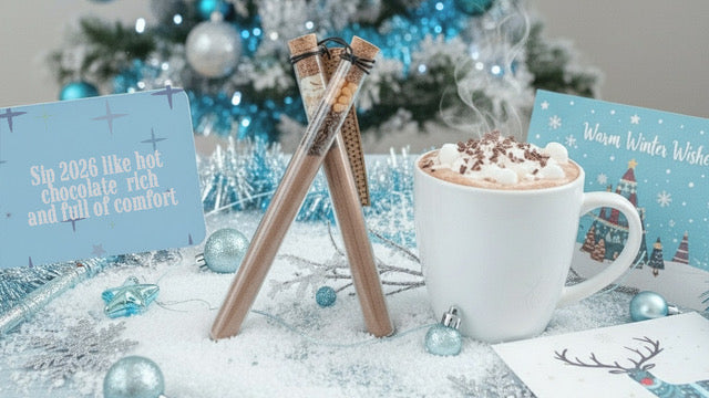 Xmas 2025 Hot choco tube Marshmallow - set 20 stuks